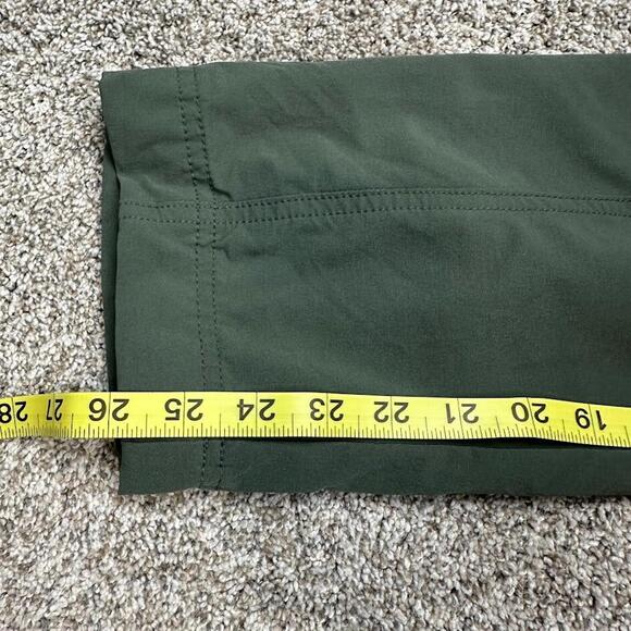 Athleta‎ Pants Womens 6 Green Hiking Nylon Lightwieght Pockets Casual Fishing - Picture 7 of 10